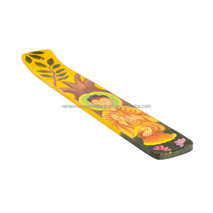 New Arrival Premium Quality Wooden Incense Stick Holder Printed Lord Buddha Pattern for Fragrance Market Price Wax <b>Plug</b> Type - Product Image 3