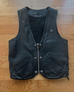 <b>Men's</b> Genuine <b>Leather</b> <b>Vest</b> Adults Custom Wholesale OEM Motorcycle Sleeveless Biker Jacket Vintage Casual Premium Outerwear 2026 - Product Image 5