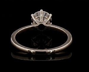 Classic Gold Engagement <b>Ring</b> with Lab Grown <b>Diamond</b> Elegant Wedding Anniversary Jewelry Gift for Women - Product Image 2