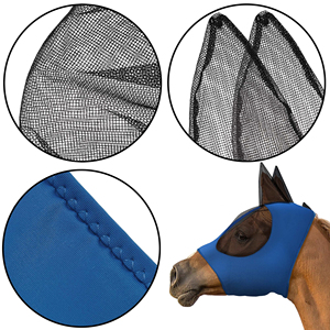 Good Quality Horse Ear <b>Nets</b> <b>Fly</b> Mask Earmuffs Hoods Flying Racing Equipment Horse Riding <b>Fly</b> Mask - Product Image 6