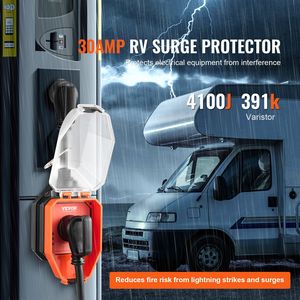 30 Amp 4100 joule RV protezione da sovratensione copertura impermeabile antifurto blocco ETL certificato analizzatore di circuito di protezione dell'alimentazione per Camper RV - Product Image 2