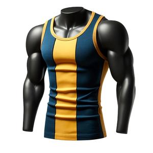 Camiseta de Gimnasio para Hombre, Directo de Fábrica, Transpirable, de Algodón, Color Sólido, Tejido de Punto, Alta Calidad, Estilo Casual, Secado Rápido - Product Image 6