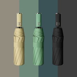 Promotional 3-Fold Automatic UV <b>Umbrella</b> With 105Cm Diameter Iron Frame Waterproof & <b>Windproof</b> Custom Logo for Rain Gift Use - Product Image 1