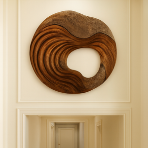 Escultura de Madera Orgánica de Lujo para Colgar en la Pared, Escultura de Arte de Madera Hecha a Mano para Decoración de Paredes de Muebles de Sala de Estar - Product Image 3