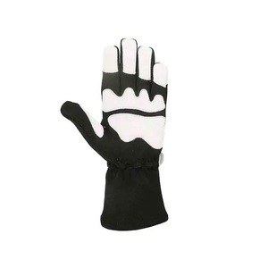 Gants de course à doigts entiers, noir et blanc, antidérapants, enduits de PU, unisexes, activités de plein air, imperméables, légers, fermeture à boucle - Product Image 1