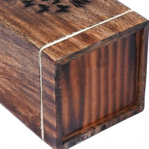 Urnas de madera de mango hechas a mano con diseño de Ying Yang para cenizas humanas, urna de cremación de madera grande para adultos para caja de urna funeraria de columbario - Product Image 4