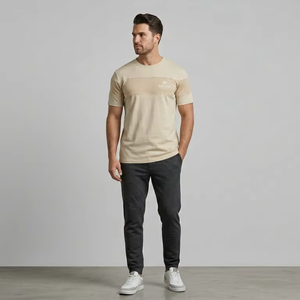 Plus Size Summer Men's Knitted 100% Cotton <b>Plain</b> Dyed Solid <b>White</b> Casual O-Neck Short Sleeve T-<b>shirt</b> Anti-Pilling High - Product Image 1