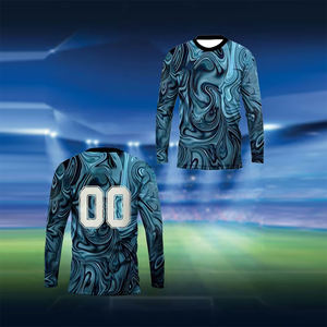 เสื้อยืดแขนยาวทรงปกติ น้ำหนักเบา ผลิตจากโพลีเอสเตอร์ 100% ระบายอากาศได้ดี เป็นมิตรกับสิ่งแวดล้อม สำหรับผู้ชาย ลายพิมพ์ 3 มิติ ด้วยเทคนิค Sublimation - Product Image 4