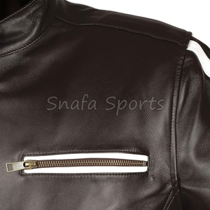 Casual Men Leather Jacket Durable Warm Men Winter Leather Jacket Trendy Street Style Outerwear Collection - Product Image 3