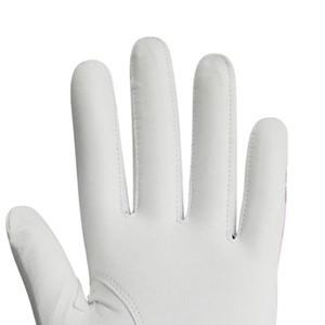 Gant de golf pour femme, blanc et rose, imprimé léopard, main gauche, respirant, en microfibre, cuir, logo personnalisé, OEM, gant de golf sportif - Product Image 3