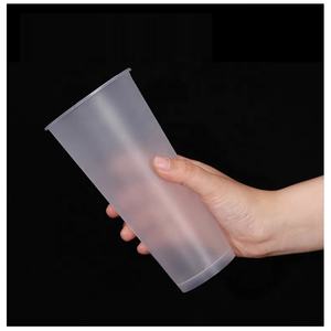 Tasses à thé élégantes en plastique PP, diamètre 90 mm, pour boissons chaudes/froides, bubble tea, matcha, café – Vente en gros pour usage commercial et domestique - Product Image 5