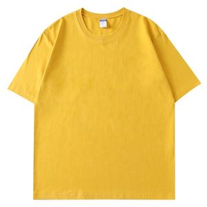 Haute qualité 260gsm 100% coton essentiel blanc col rond à manches courtes t-shirts pour hommes usine en gros impression de logo personnalisé - Product Image 5