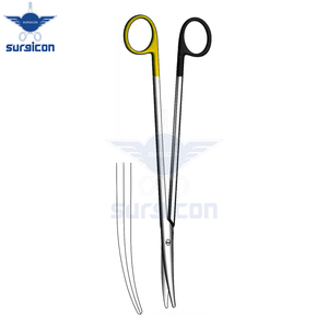 Ciseaux Nelson-Metzenbaum 23 cm / 9 pouces, à lame droite et coudée, à lame simple, dentelée, Super Cut TC, ciseaux chirurgicaux - Product Image 3