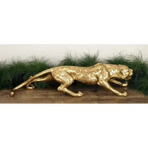 Luxury <b>Gold</b> Finish Handmade Animal Metal Sculpture Artistic Decorative Showpiece Contemporary Interior Styling Bulk Order Modern - Product Image 5