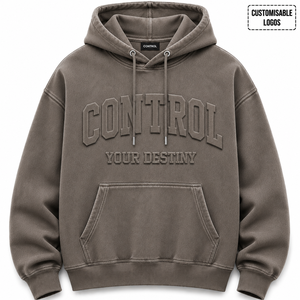 Sudadera con Capucha de Invierno Tridimensional 3D de Primera Calidad, Logotipo Personalizado, Bordado 100% Algodón Puro, Sudadera Extra Grande de Estilo Urbano - Product Image 6