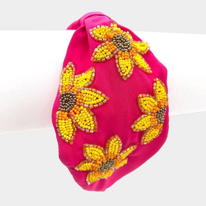 Diademas Únicas de Mardi Gras, Accesorios para el Cabello, Diademas con Cuentas, Diademas Anudadas, Diademas para Niñas, Diademas con Cuentas de Paja - Product Image 1