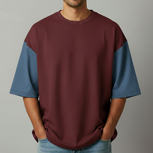 T-shirt oversize pour homme, style streetwear, ample, en coton, décontracté, doux, confortable, respirant, tenue d'été - Product Image 4