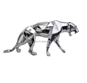 รูปปั้นสัตว์รูปเสือรูปปั้นอลูมิเนียมหล่อแบบกำหนดเองสำหรับสวนโดย impex - Product Image 3