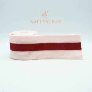 Custom Stripe Knitted <b>Elastic</b> Tape for Garments Sportswear Jackets Cuffs Waistbands Fashion Accessories and Textile Trims - Product Image 3