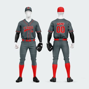 Nueva Llegada, Uniforme de Béisbol para Hombre, de Alta Calidad, Transpirable, 100% Poliéster, Manga Corta, Estampado Técnico, Último Modelo - Product Image 2