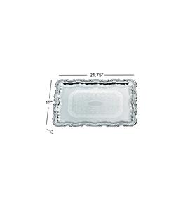 Plateau en aluminium fait main de luxe ZAHID EXPORTS ZE-3510H, multifonctionnel pour la salle à manger, bord en corde, design côtier, forme irrégulière - Product Image 3