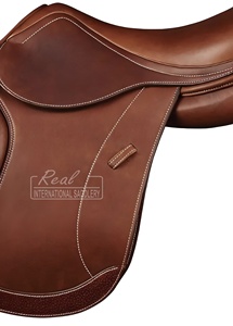 Silla de Montar de Contacto Cercano para Caballo con Asiento Suave de Cuero de Vaca, Silla de Doma Inglesa para Equitación, Salto y Carreras - Product Image 2