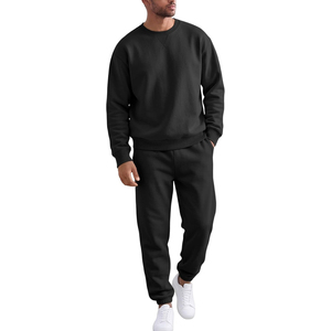 Unisex Casual Sweatsuit 2 Piece <b>Matching</b> <b>Set</b> Premium Crewneck Sweatshirt <b>Jogger</b> Pants Relaxed Everyday Comfort Wear - Product Image 4