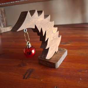 Curio Craft Luxury Wooden <b>Christmas</b> Leaning <b>Tree</b> Decor | Eco-Friendly Handmade <b>Christmas</b> Ornament Collection - Product Image 3