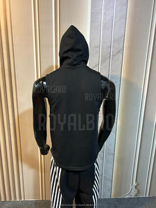 Custom OEM <b>Men</b> <b>Sleeveless</b> <b>Hoodie</b> Gym Workout Muscle <b>Hoodie</b> with Zipper / Pullover Private Label Activewear Manufacturer Top - Product Image 4