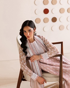ชุดเดรสลำลองคุณภาพพรีเมียมสำหรับฤดูร้อน สไตล์ปากีสถานอินเดียสำหรับผู้หญิง ผ้าลอน วิสโคส ผ้าไหม ผ้าฝ้าย ผ้าลินิน ผ้าโพลีเอสเตอร์ รุ่น MDL 1017 - Product Image 4