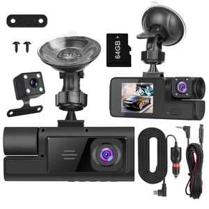 WiFi FHD 1080P <b>Car</b> Dash <b>Camera</b> 3-Channel Front & Rear View Loop Recording & <b>Reversing</b> Visual 170 Degree Wide Angle - Product Image 1