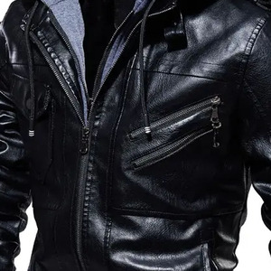 Veste en cuir de style designer, manteau de moto en cuir, fabrication haut de gamme, production directe d'usine OEM - Product Image 4