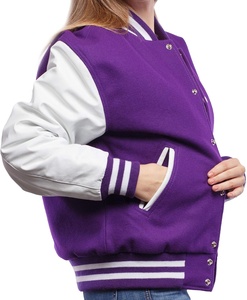Custom Logo Wool Chenille Embroidery Baseball Letterman <b>Jackets</b> Unisex Vintage Blank Leather Sleeves <b>Varsity</b> <b>Jacket</b> - Product Image 6