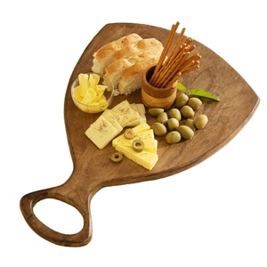Tabla de cortar rectangular de madera antigua de moda, 43x29.5x1.5cm, gruesa, con mango antideslizante, apta para lavavajillas, ecológica y duradera. - Product Image 1