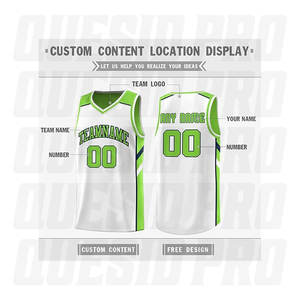 Camiseta de Baloncesto Personalizada, Transpirable, de Malla, para Hombre, Reversible, con Costuras Acanaladas, Fabricante de Ropa Deportiva - Product Image 3