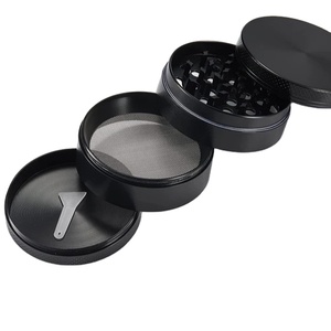 40mm & 50mm Grinders Metal Magnetich Natural Minimalist 3 Pieces Matte Herb Grinder Aluminum Herb Grinder Price - Product Image 1