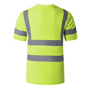 T-shirt de sécurité à manches courtes, look élégant, logo personnalisé, très vendu sur le marché, haute visibilité, bande réfléchissante, t-shirt de sécurité - Product Image 6