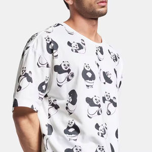 เสื้อยืดแขนสั้นผู้ชายลายพิมพ์สกรีนแบบใหม่ ผ้าฝ้าย 100% ระบายอากาศได้ดี ผ้าไม่ยับ - Product Image 5