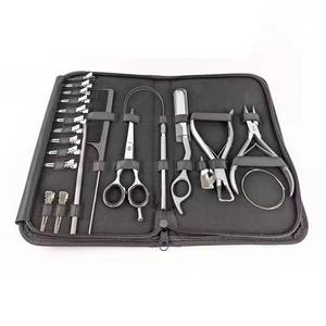 Kit professionnel d'extension de cheveux en acier inoxydable chirurgical Morje avec boucles de tressage, peigne à crochet, pinces et outils Modèle MS-CP-0002 - Product Image 4
