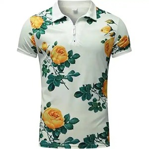 Polos pour hommes de haute qualité en sublimation, tissu 100% coton, séchage rapide, respirant, design personnalisable - Product Image 3
