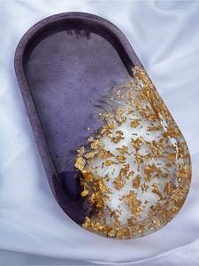 Resin tray Handmade resin tray <b>Epoxy</b> resin tray Decorative resin tray Serving resin tray Resin serving tray - Product Image 6