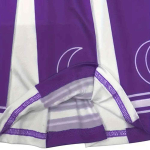 Costume de pom-pom girl personnalisé et confortable sans manches pour femmes, tissu en polyester imprimé de haute qualité pour la danse et les spectacles sur scène - Product Image 5