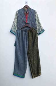 Kimono de Seda para Mujer con Conjunto de Pijama, Conjunto de Satén Suave para Descansar, Ropa de Dormir Nupcial, Diseño Personalizado, Ropa de Estar por Casa Estilo Occidental para Mujer - Product Image 2