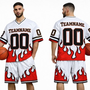 Ensemble de maillot et short de football américain de qualité supérieure, uniforme sportif respirant, vêtements d'équipe personnalisés pour les entraînements et les matchs - Product Image 4
