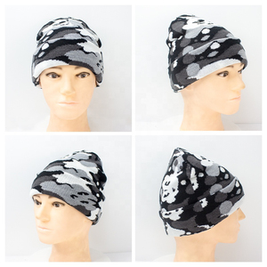 Wholesale Super Quality Custom Logo <b>Wool</b> Blend Winter <b>Beanie</b> Hats Breathable Warm Jacquard Knitted Skullies Factory Direct Line - Product Image 4