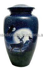 Vente chaude de haute qualité belle conception en laiton adulte urnes funéraires pour cendres urnes faites à la main urnes funéraires - Product Image 4