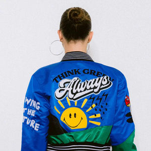 New Arrival Women Customizable Printed Varsity <b>Jacket</b> Best Quality With Embroidery <b>Workout</b> For Women <b>Jacket</b> - Product Image 2