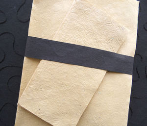 กระดาษพรีเมียม Lokta 10 แผ่นขนาด A4 พร้อมซองจดหมาย 5 ซอง บรรจุในกล่องที่เข้าชุดกัน - Product Image 3