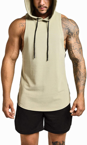 Active Sleeveless Gym Pullover Men Running Workout Breathable Casual Light Weight Vintage Design Beading Quick Dry Soft Strong - Product Image 5