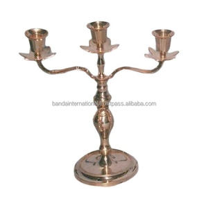 High Quality Brass <b>Candle</b> Taper Holder With <b>Gold</b> Finish For Home Decor and Office Decor For Christmas - Product Image 2